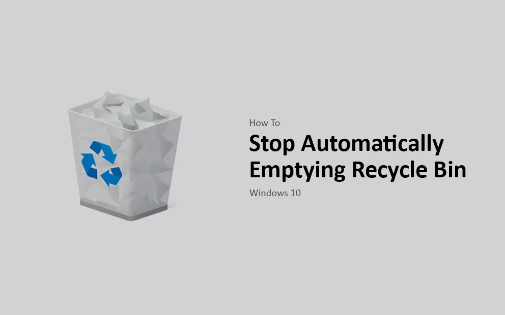 Stop Emptying Recycle Bin