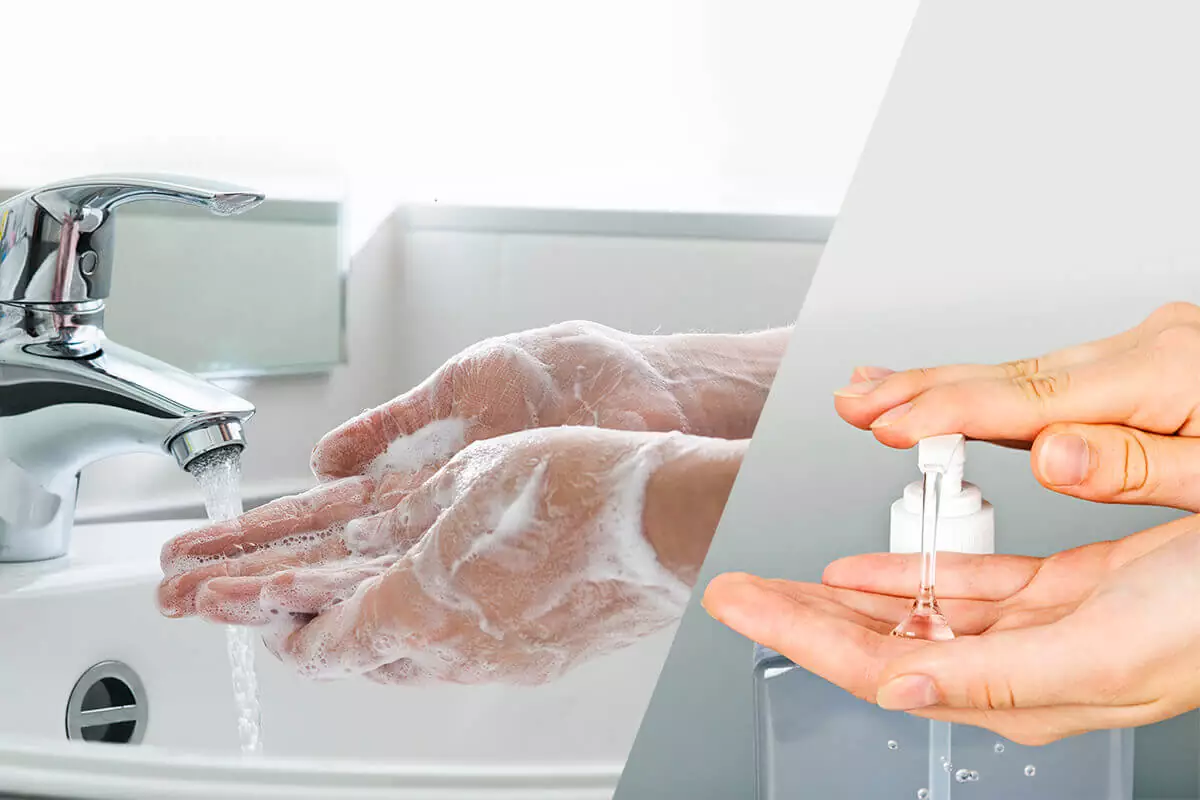 Soap & Water or Hand Sanitizer