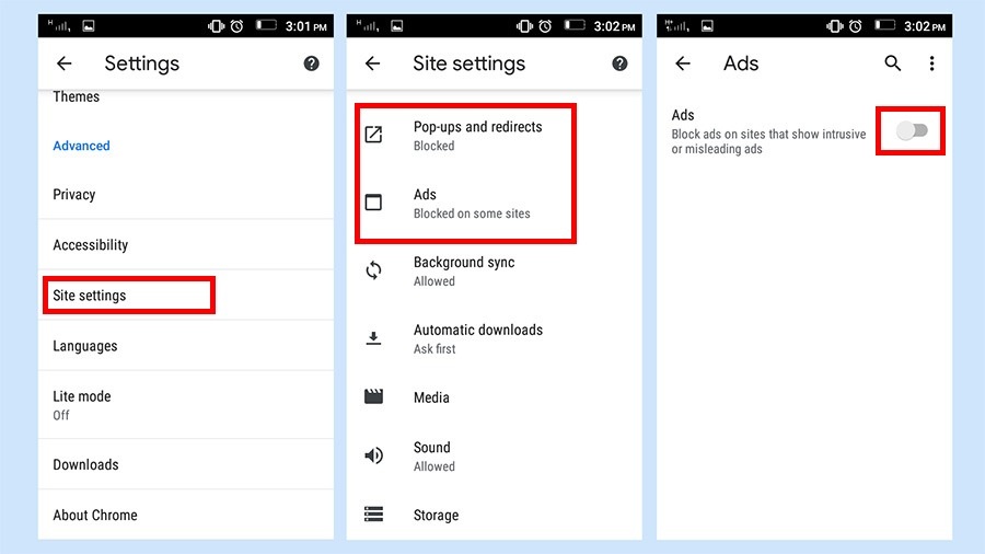 How to Disable ads on Android