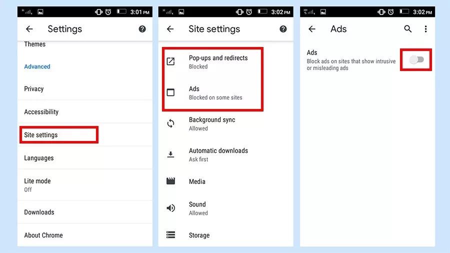 How to Disable ads on Android