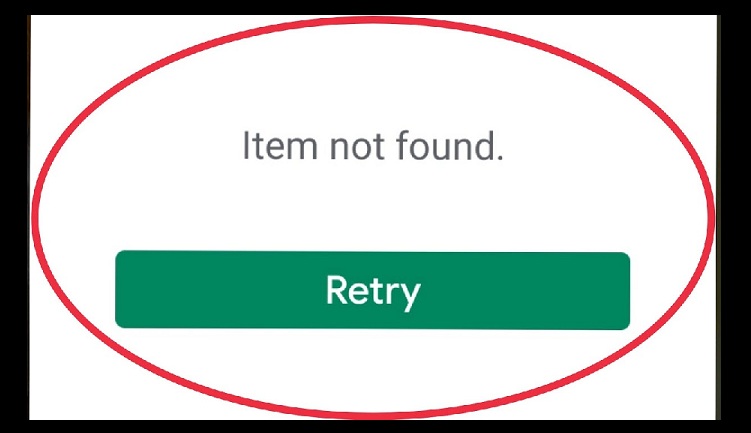 item not found google play